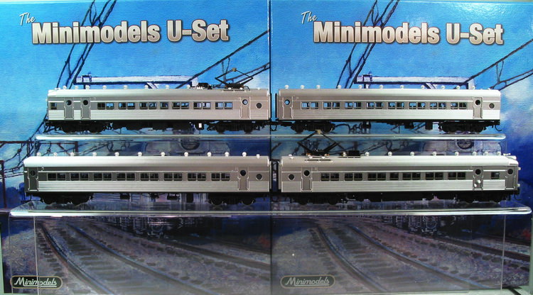U Boat Set No. 542, 4 Cars, Twin Headlights, Beclawat Windows